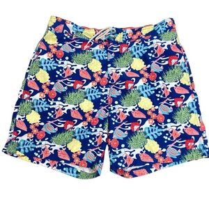 Nautica fish ocean sea life swim trunks. Size XL